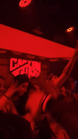 Nightclub gathering with live performance in Liangjiang, China