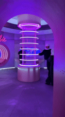 Visitors explore interactive Barbie exhibition in Amsterdam