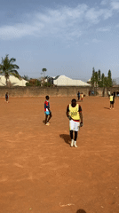 Young athletes gather on clay sports field in Jos