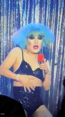 Drag performer takes stage in North Kuta, Indonesia
