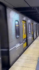 Subway train departs Buenos Aires underground station Monday afternoon