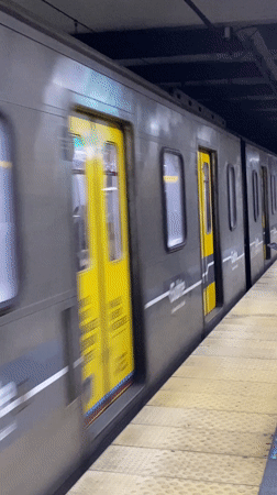Subway train departs Buenos Aires underground station Monday afternoon