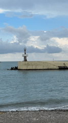 Sochi's waterfront: lighthouse, marina, and seafront promenade