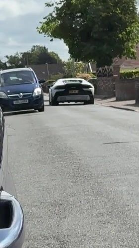White Lamborghini spotted driving through Great Yarmouth streets