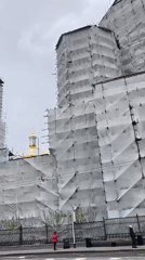 Moscow landmarks and renovation work documented by witnesses