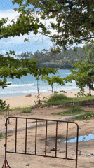 Choeng Thale beach on a clear tropical morning