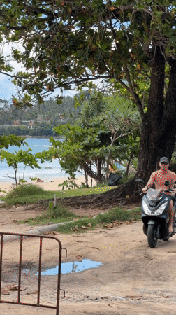 Choeng Thale beach on a clear tropical morning