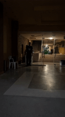 Indoor backflip performance in Varna lobby area
