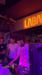 Late night at Labai club in Novi Sad