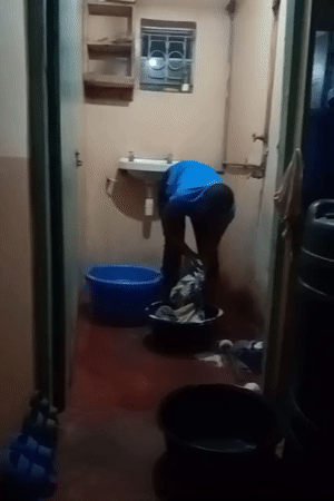 Family laundry day captured in Turbo, Kenya household