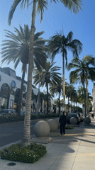 Late-night scenes captured along Beverly Hills luxury shopping district