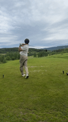Morning Golf Session Documented in Løvstad, Norway