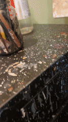 Artist documents workspace with paintbrushes and #WorkDiaries hashtag