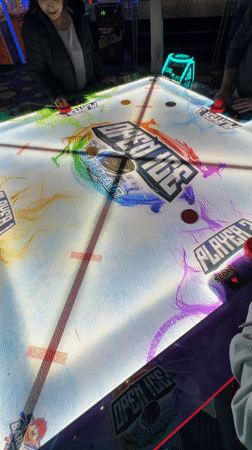 Late-night arcade gaming session documented in Schaumburg entertainment complex