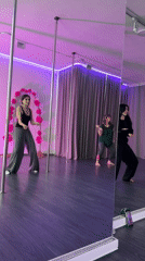 Dance studio sessions and urban scenes captured simultaneously