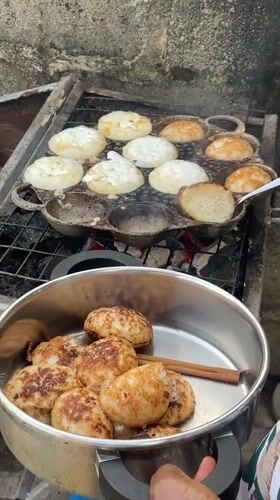 Traditional cooking and drums documented in Ado, Nigeria