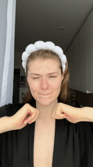 Woman documents morning routine in snowy Kazan apartment