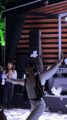 Traditional Georgian dance performance at Batumi restaurant evening event
