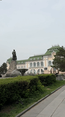 Railway station and train car documented in Khabarovsk