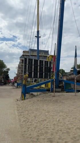 Casual beach day documented in Nesebar, Bulgaria