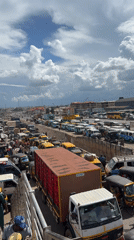 Heavy traffic observed at busy Onitsha intersection