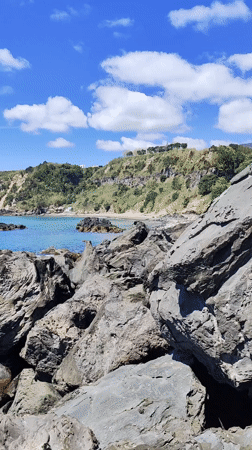 Sunny coastal scenery documented in Vila Franca do Campo