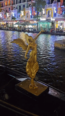Sunset Town's canal district at night, Phú Quốc