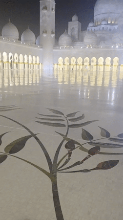 Evening visit to Sheikh Zayed Grand Mosque, Abu Dhabi