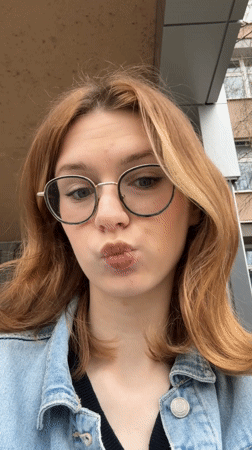 Woman poses for camera in Kraljevo, Serbia