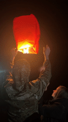 Birthday Party Features Indoor Celebration and Sky Lantern Release