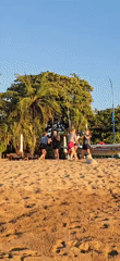 Women hold beach boxing workout in Denpasar