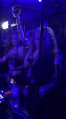Tel Aviv nightclub scene captured during early morning hours