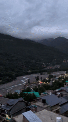Overcast dusk captured in Himalayan village of Vashisht, India