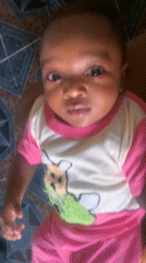 Baby in cartoon t-shirt photographed in Barakin Akawo, Nigeria