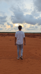 Couple visits Mui Ne Red Sand Dunes, Vietnam