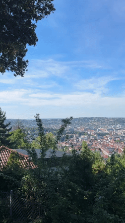 Sunny afternoon city views captured across Stuttgart's elevated viewpoints