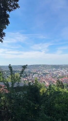 Sunny afternoon city views captured across Stuttgart's elevated viewpoints