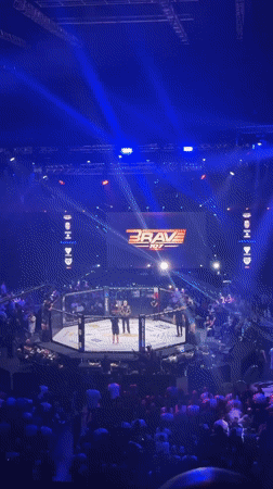 Brave Combat Federation MMA event live inside Burgas arena