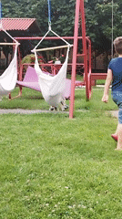 Kids and garden decor fill a Bucharest backyard on a summer morning
