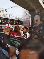Mourning procession with portraits held in Dhaka streets