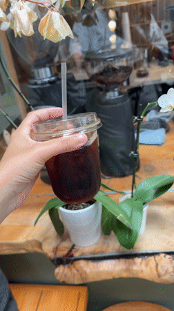 Evening cafe scene captured in West Hollywood