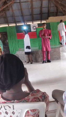 Indoor performance event documented in Jalingo, Nigeria venue