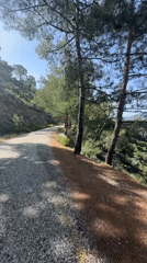 Woman captures scenic bay views during morning run in Fethiye