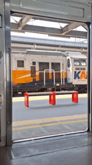 Morning commute scenes documented at Tambun train station