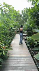 Early morning nature walk and cafe visit in Thailand