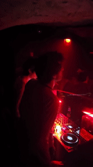 Friday night scenes captured at Paris nightclub