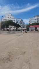 Sunny afternoon scenes along the Quarteira seafront