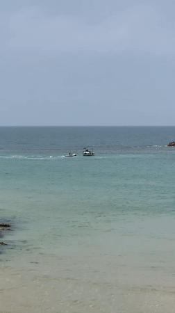 Quiet morning beach activity observed along Tel Aviv coast