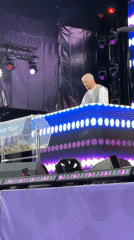 DJ performance draws crowd in Sirius, Russia outdoor venue