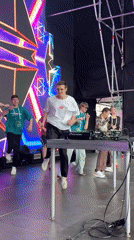 Youth dance performance with DJ takes place in Khabarovsk